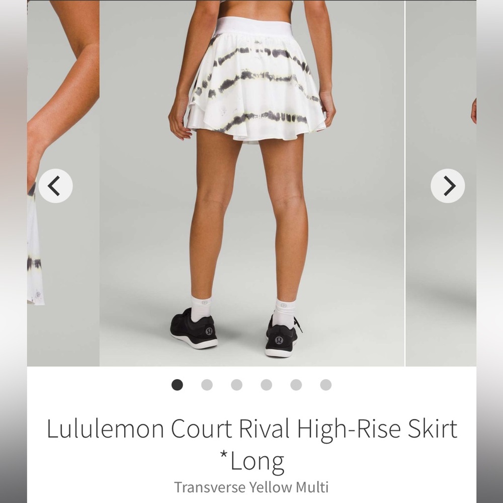 NWT Lululemon Court Rival HR Skirt Long 🏝️🍋💕